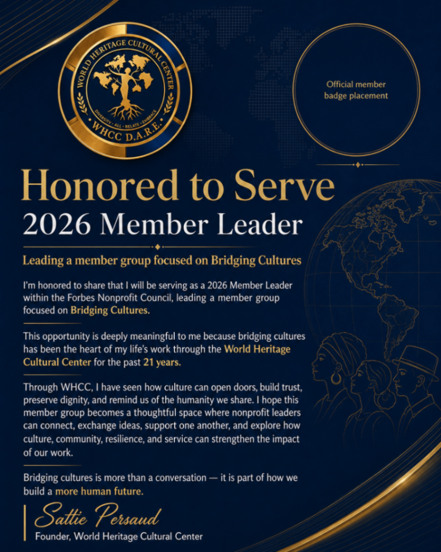 Sattie Persaud Named 2026 Member Leader — Forbes Nonprofit Council
